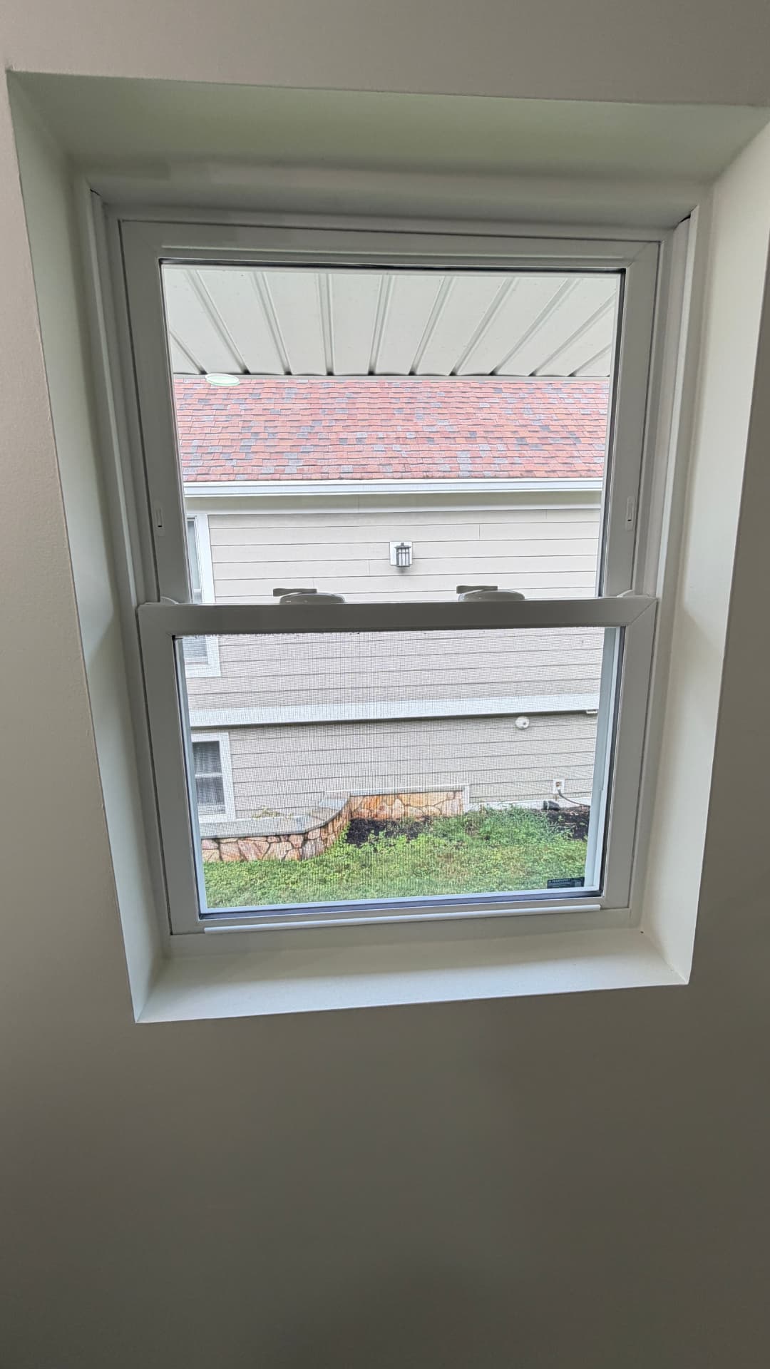 Post-construction window and sill detail