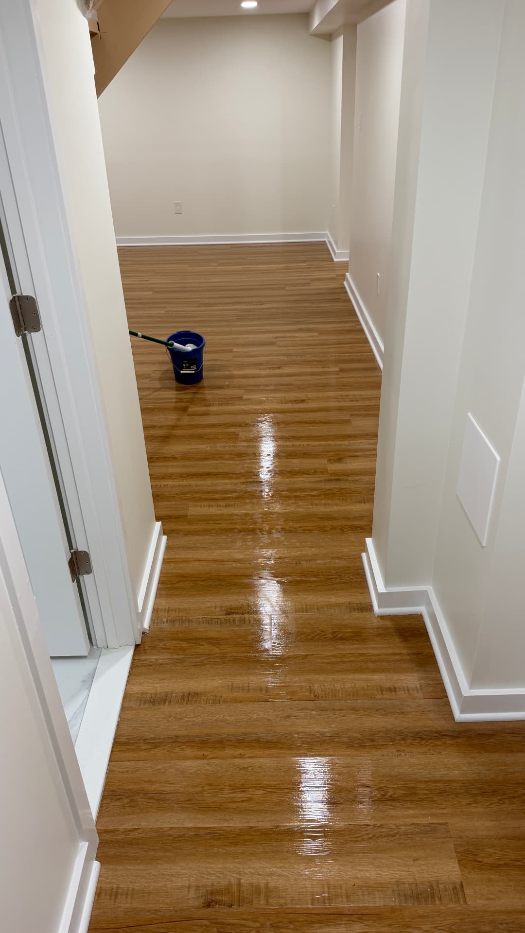 Post-construction floor care and finish