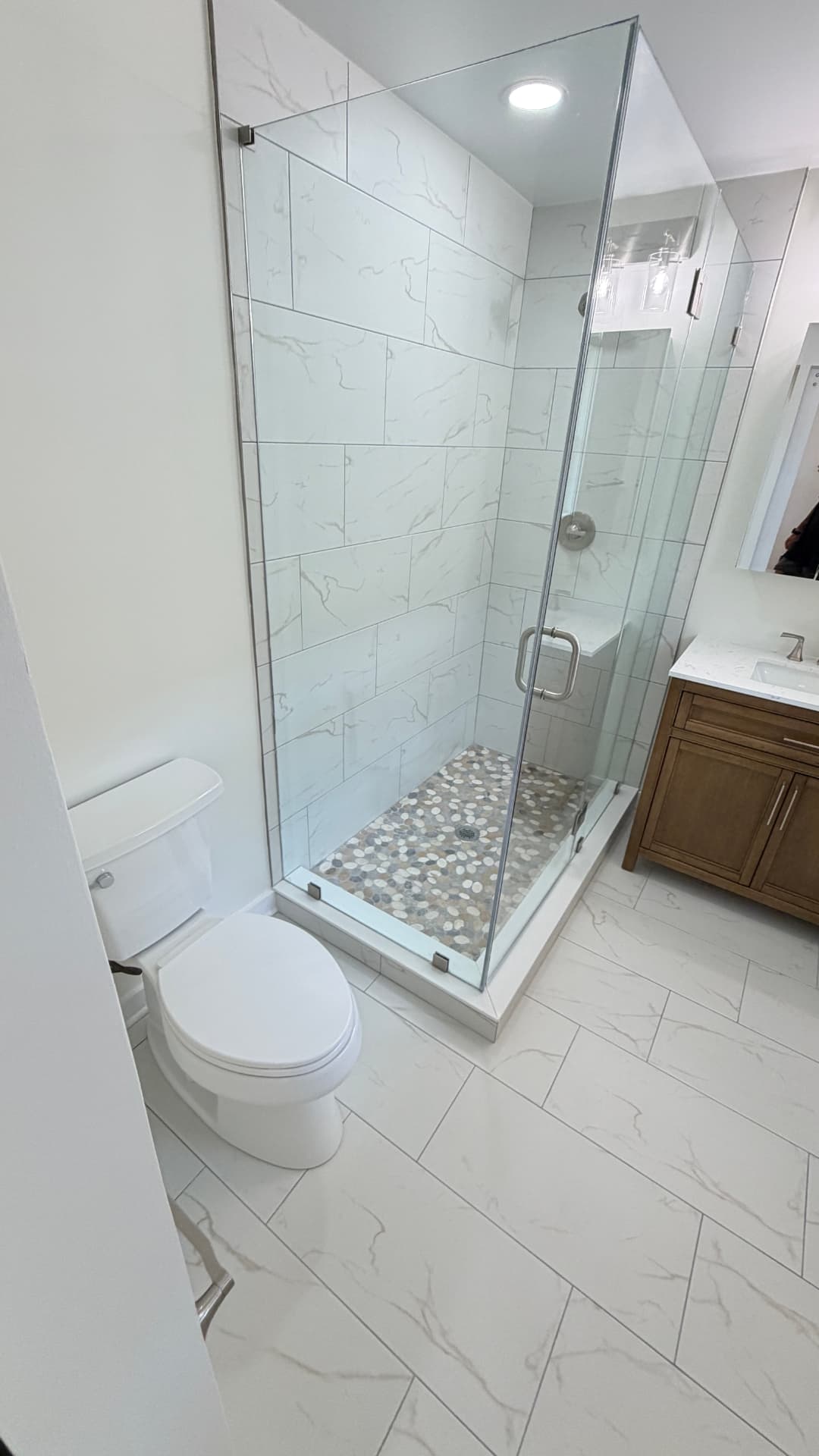 Post-construction bathroom deep clean