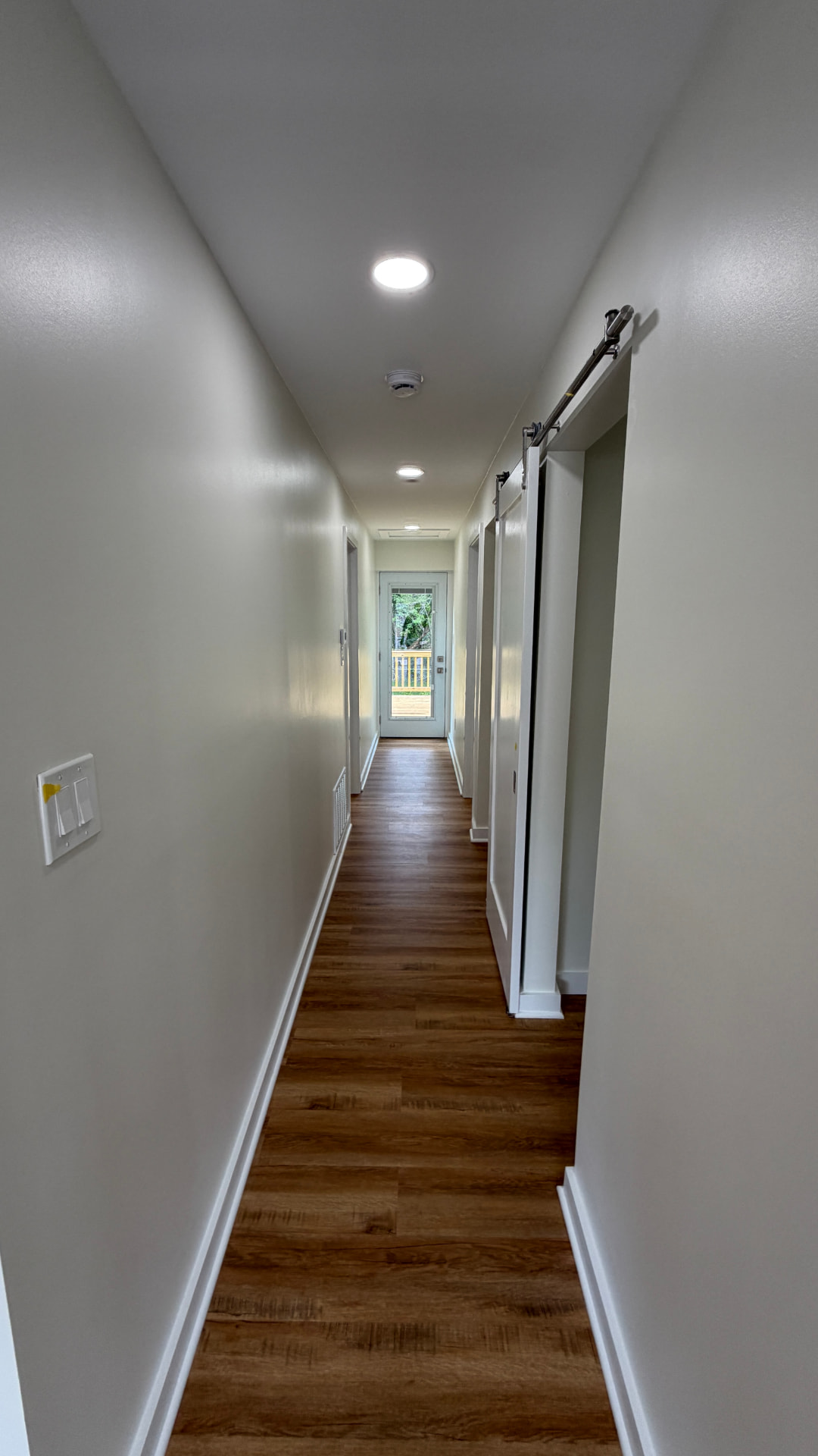 Post-construction hallway and trim detailing